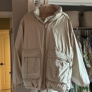 Free People Puffer Coat Size Large Worn Once
